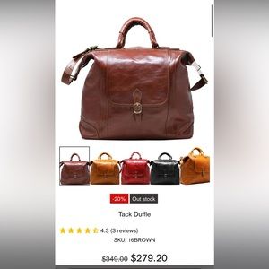 Floto Italian Leather Tack Duffle
